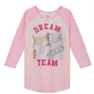 Wonder Nation Pink Dream Team Nightgown Size 10/12 Girls 🐈